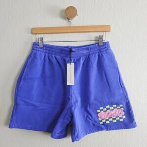 NEW Daydreamer Hi-Frequency Sweatshorts Fleece Ultra Violet Purple Graphic Short